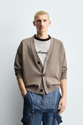 REVERSIBLE CARDIGAN WITH REVERSE EFFECT - Image 2