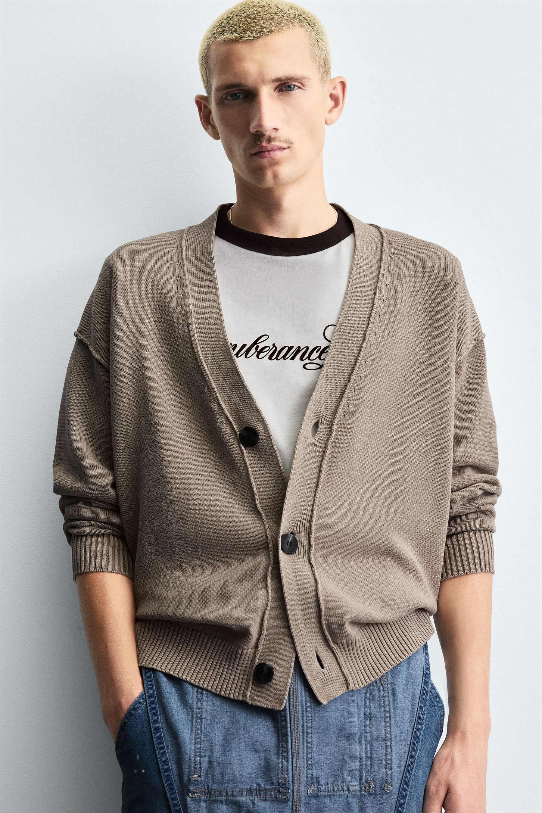 REVERSIBLE CARDIGAN WITH REVERSE EFFECT - Image 5