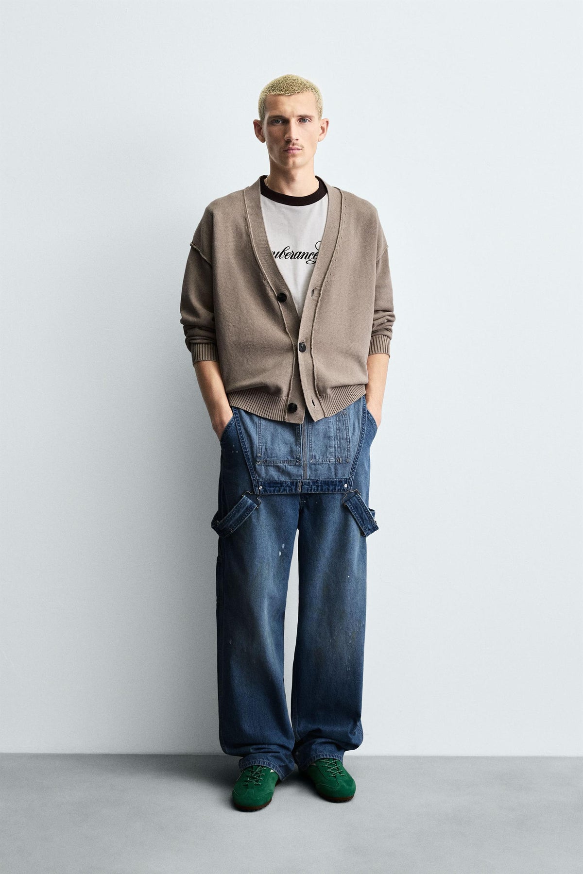 REVERSIBLE CARDIGAN WITH REVERSE EFFECT - Image 1