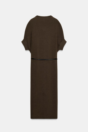 Belted Knit Dress