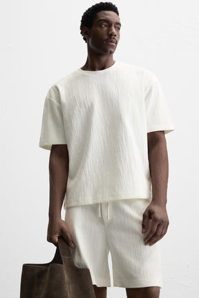 TEXTURED RELAXED FIT T-SHIRT - Image 5