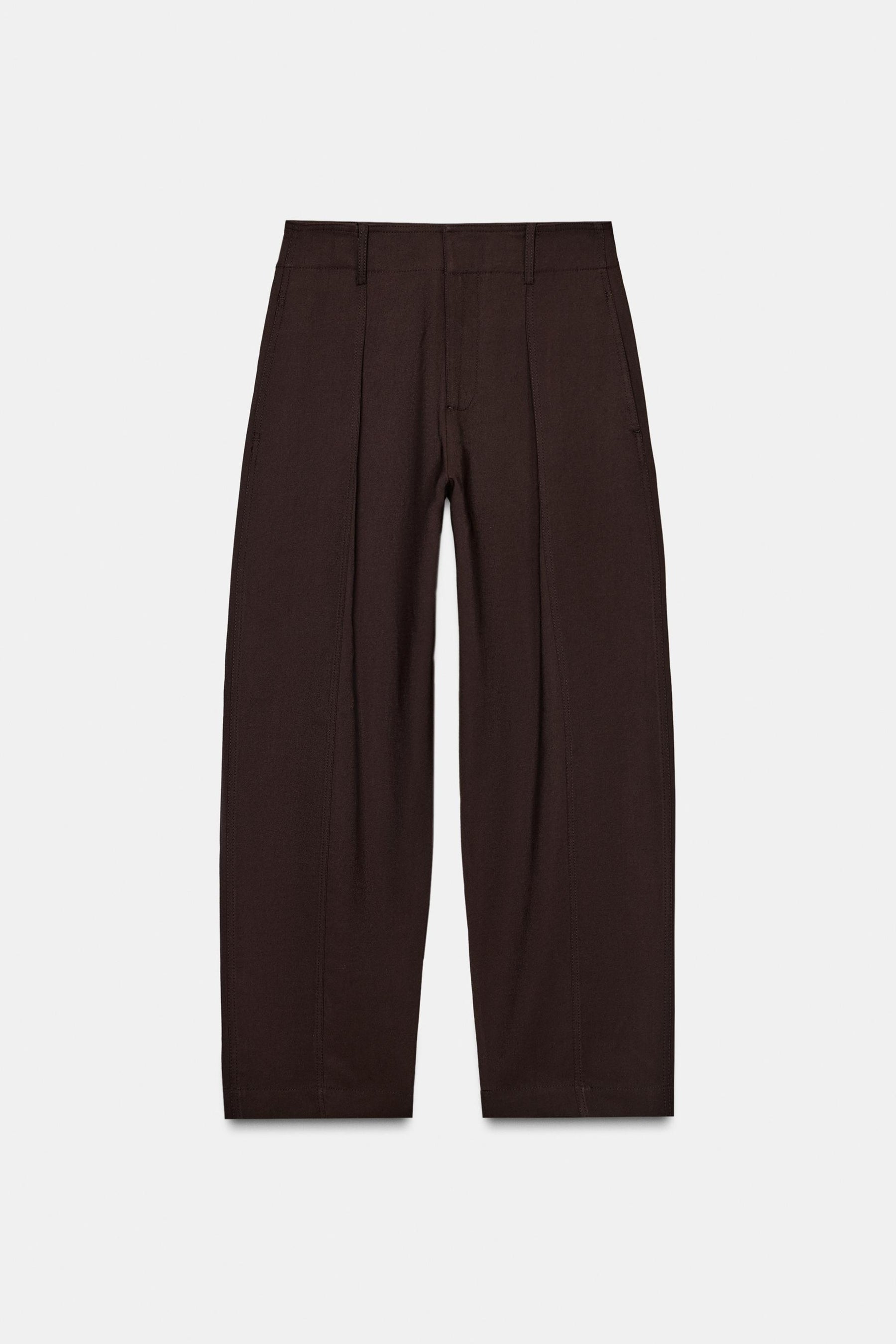 Wide-leg Trousers with Buckle