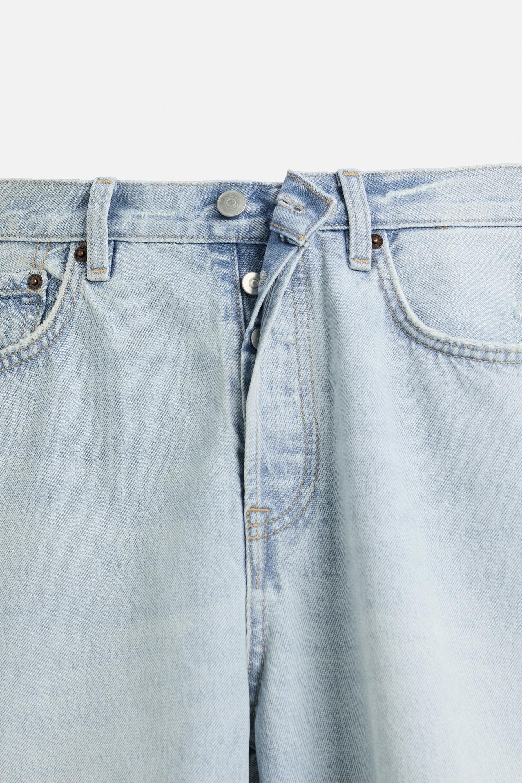 STRAIGHT-LEG DENIM BERMUDA SHORTS - Image 9