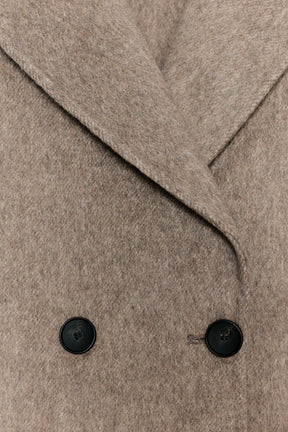 LONG WOOL BLEND DOUBLE-BREASTED COAT - Image 9
