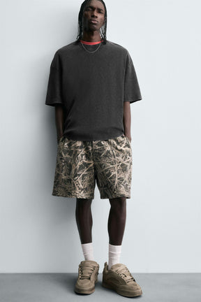 ABSTRACT PRINT BERMUDA SHORTS - Image 5
