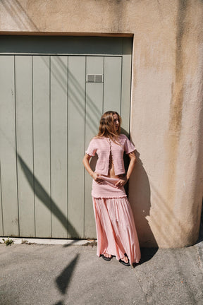 RUFFLED KNIT CARDIGAN - Image 1