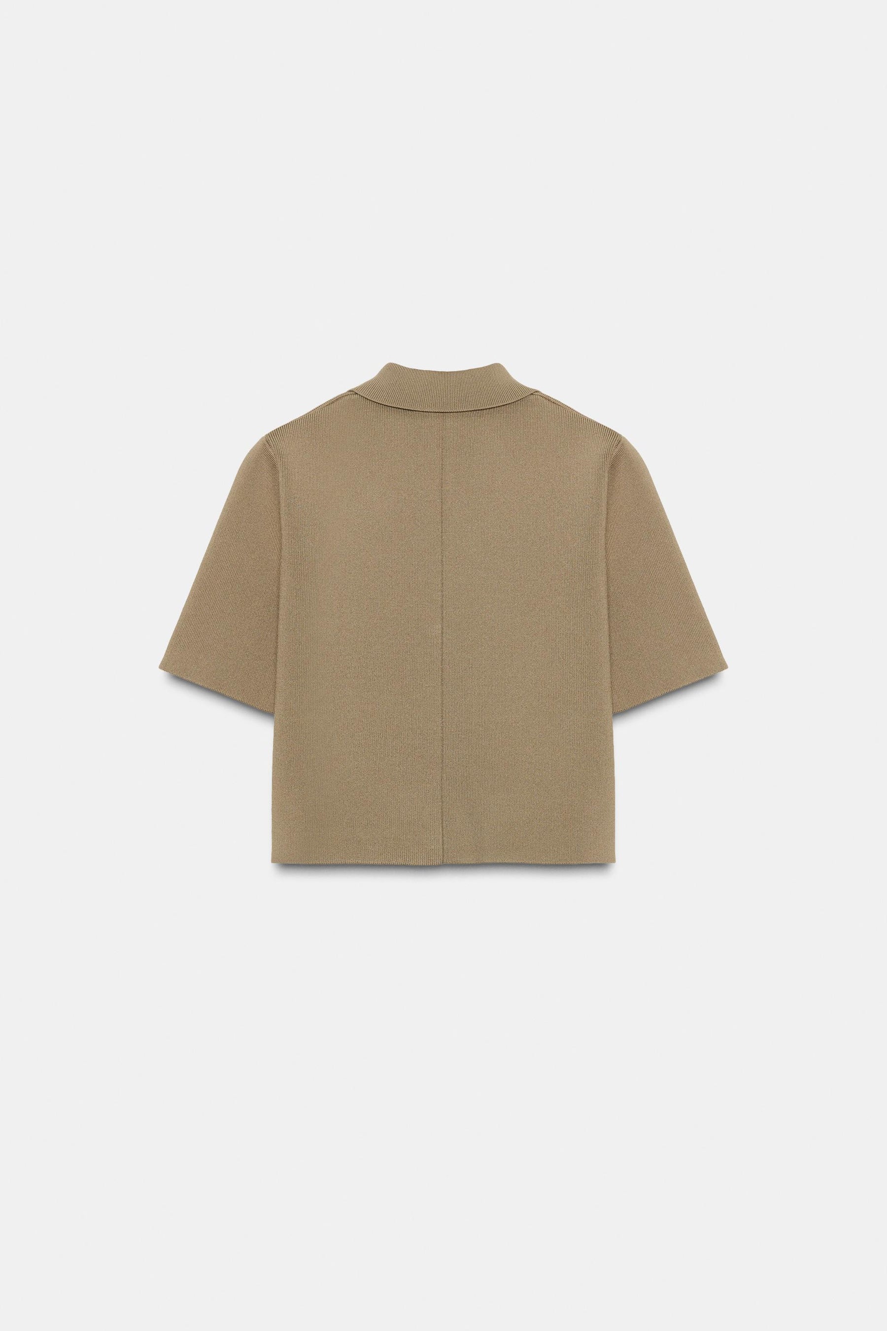 SHORT SLEEVE KNIT CARDIGAN - Image 6