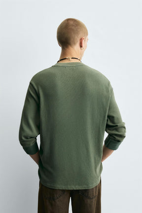 WASHED COTTON SWEATER - Image 3