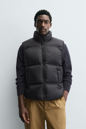 WATER-REPELLENT PUFFER GILET - Image 2
