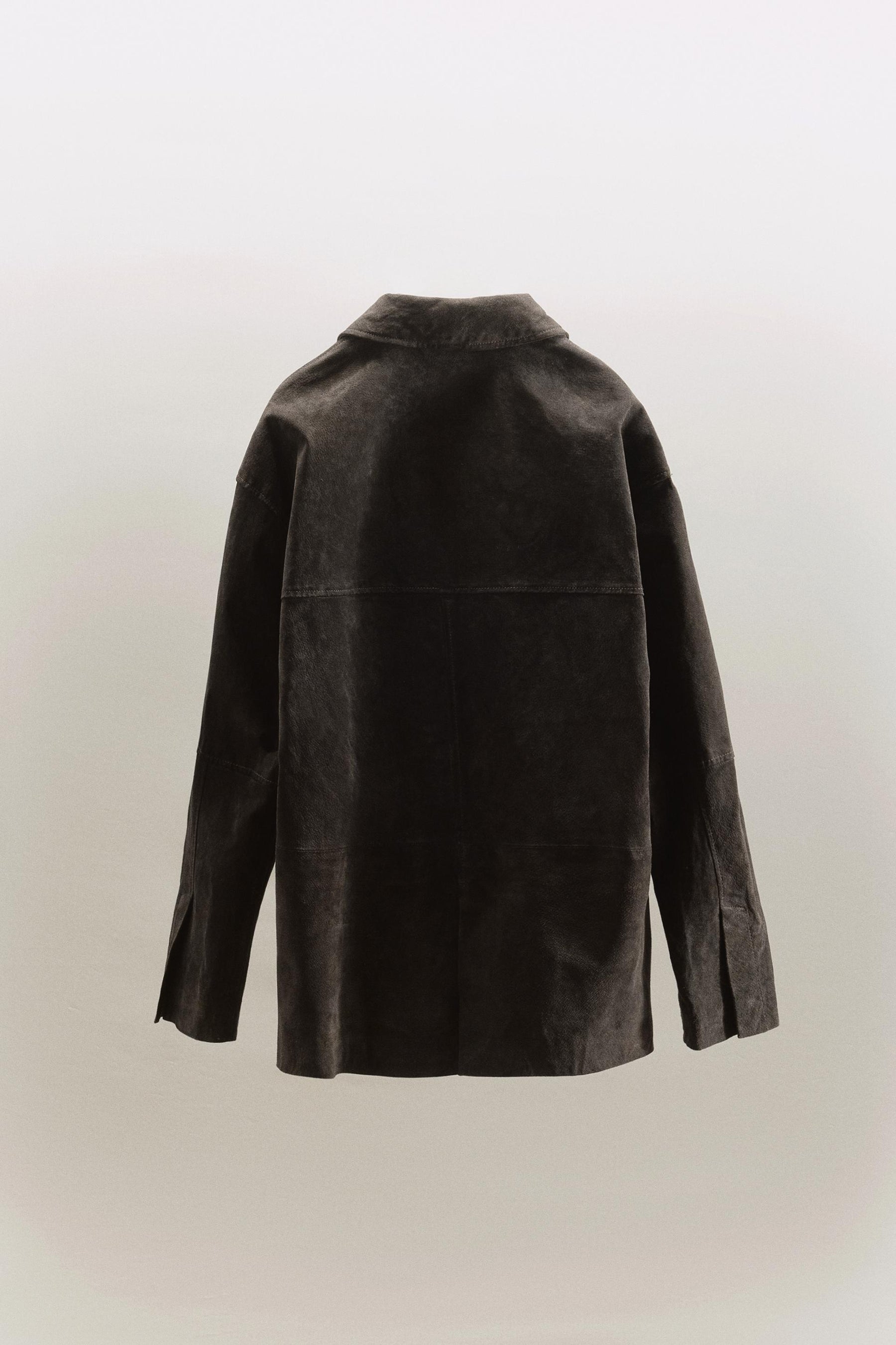 OVERSIZED 100% LEATHER SUEDE JACKET - Image 5