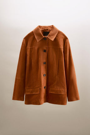 100% LEATHER SUEDE JACKET - Image 2