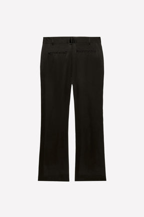 Viscose-Silk Flare Fit Trousers