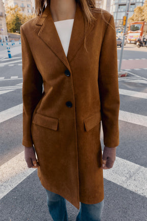 FAUX SUEDE FROCK COAT - Image 6