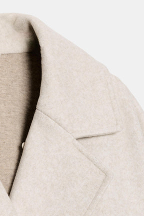 SOFT COAT WITH FAUX FUR COLLAR - Image 7