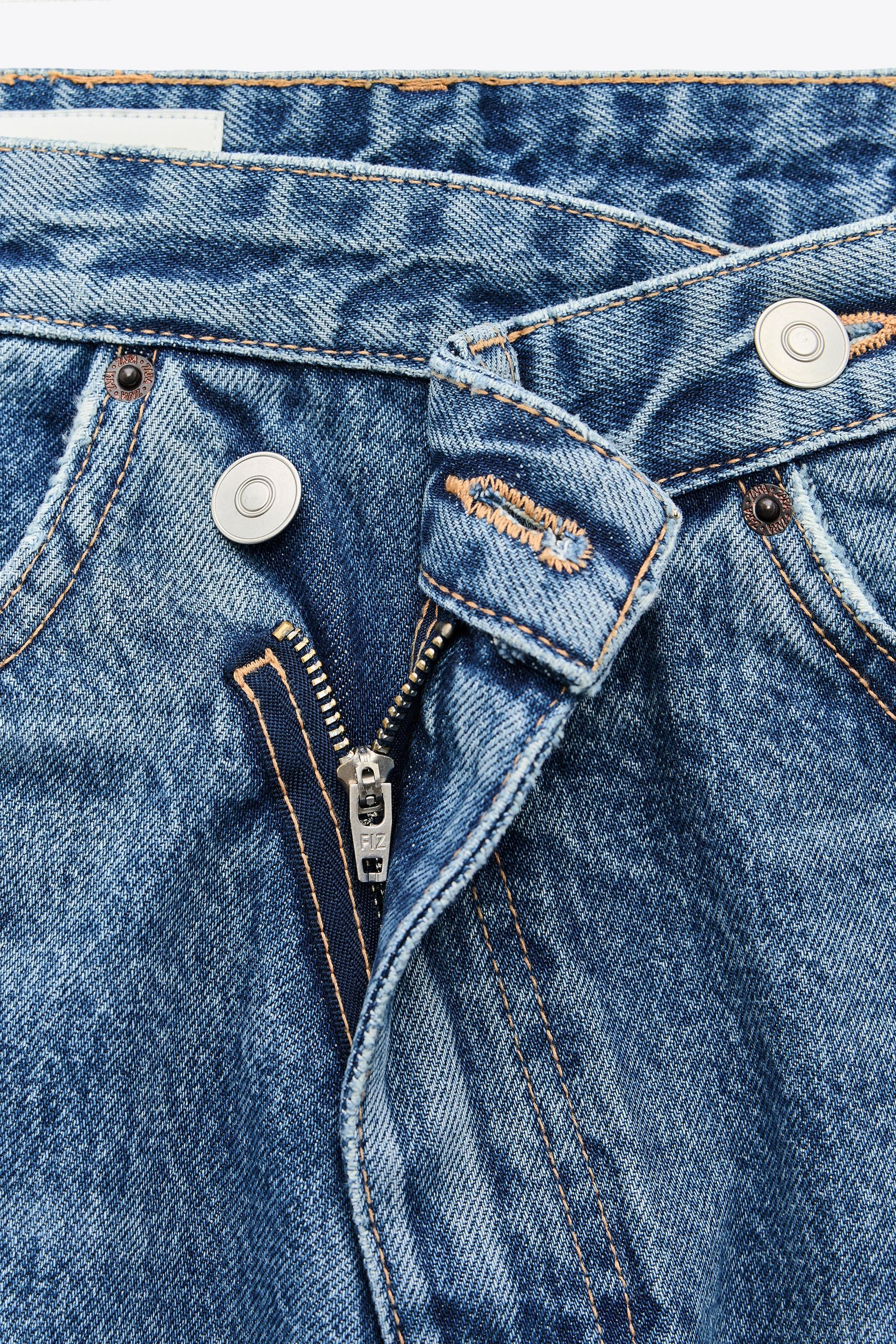 Wide-Leg Crossover Jeans