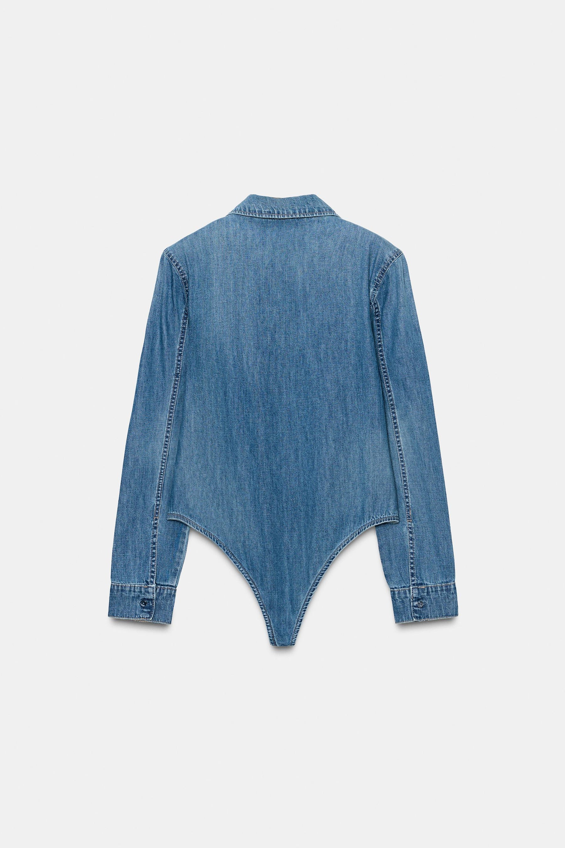 Shirt-style bodysuit with pads