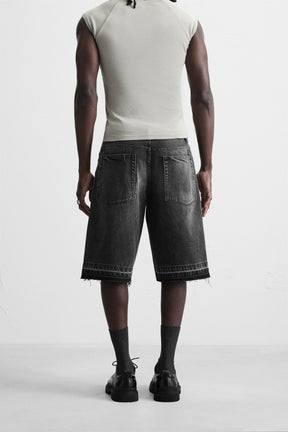 BAGGY FIT DENIM BERMUDA SHORTS - Image 3