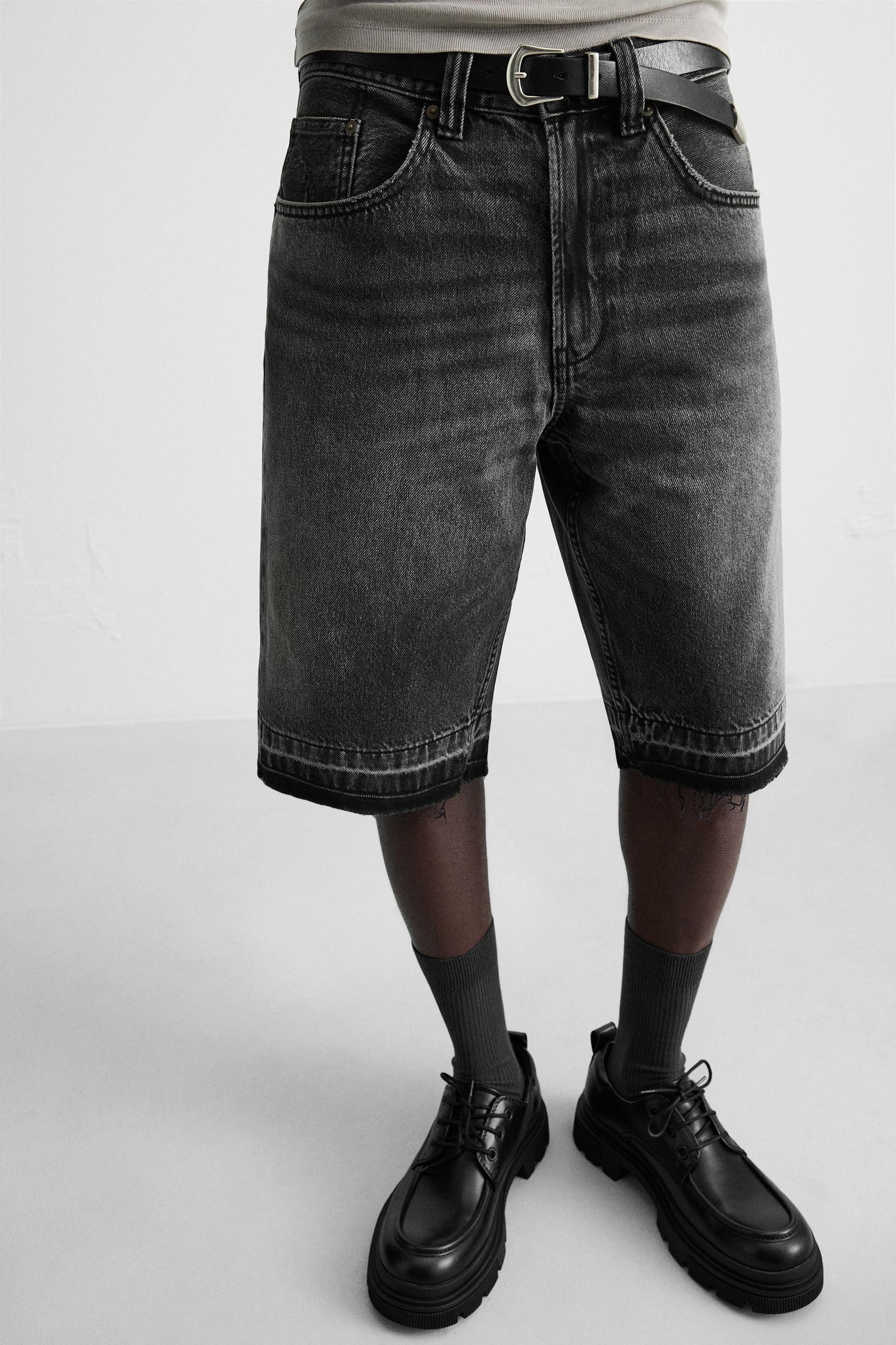 BAGGY FIT DENIM BERMUDA SHORTS - Image 6