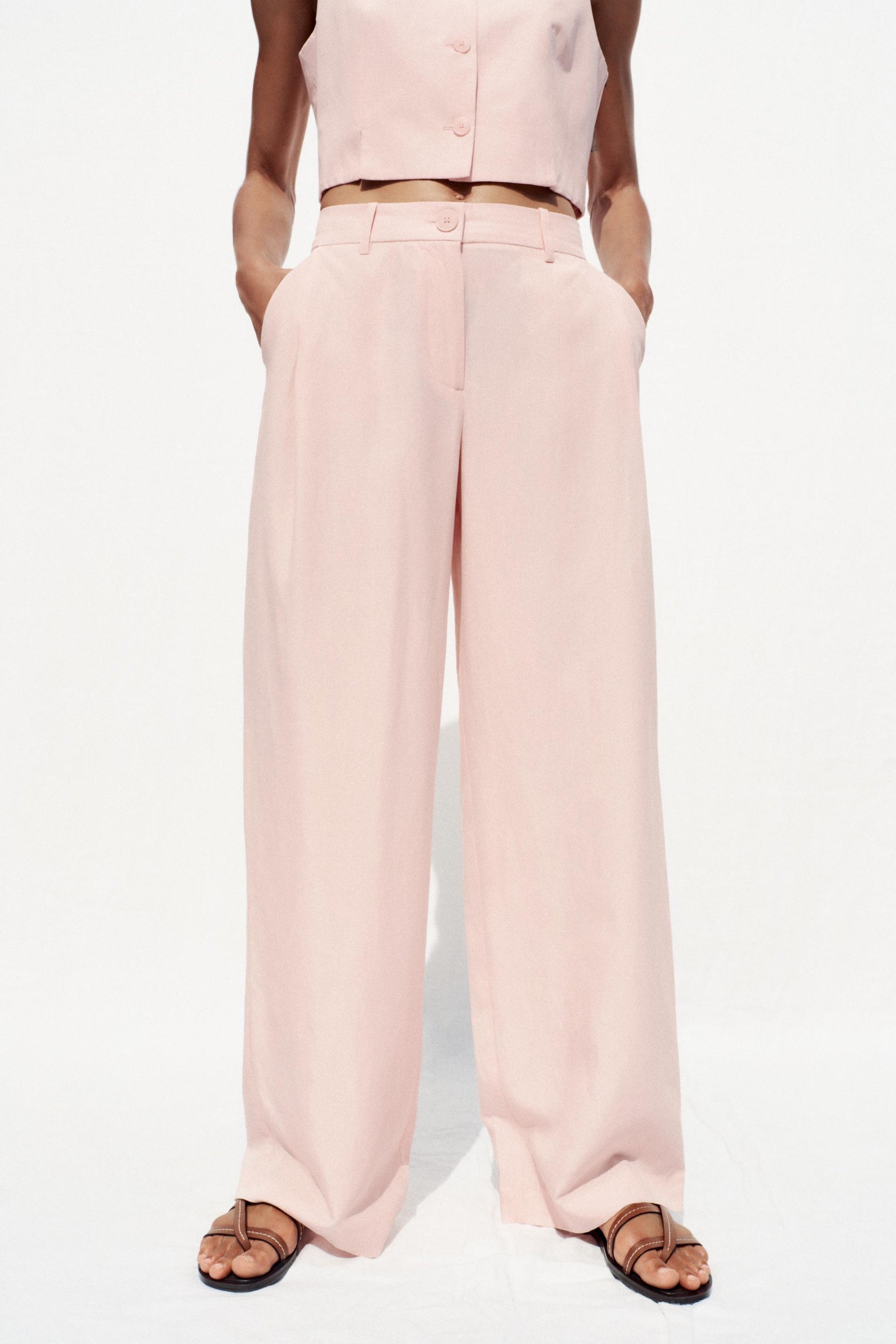 WIDE-LEG TAILORED TROUSERS