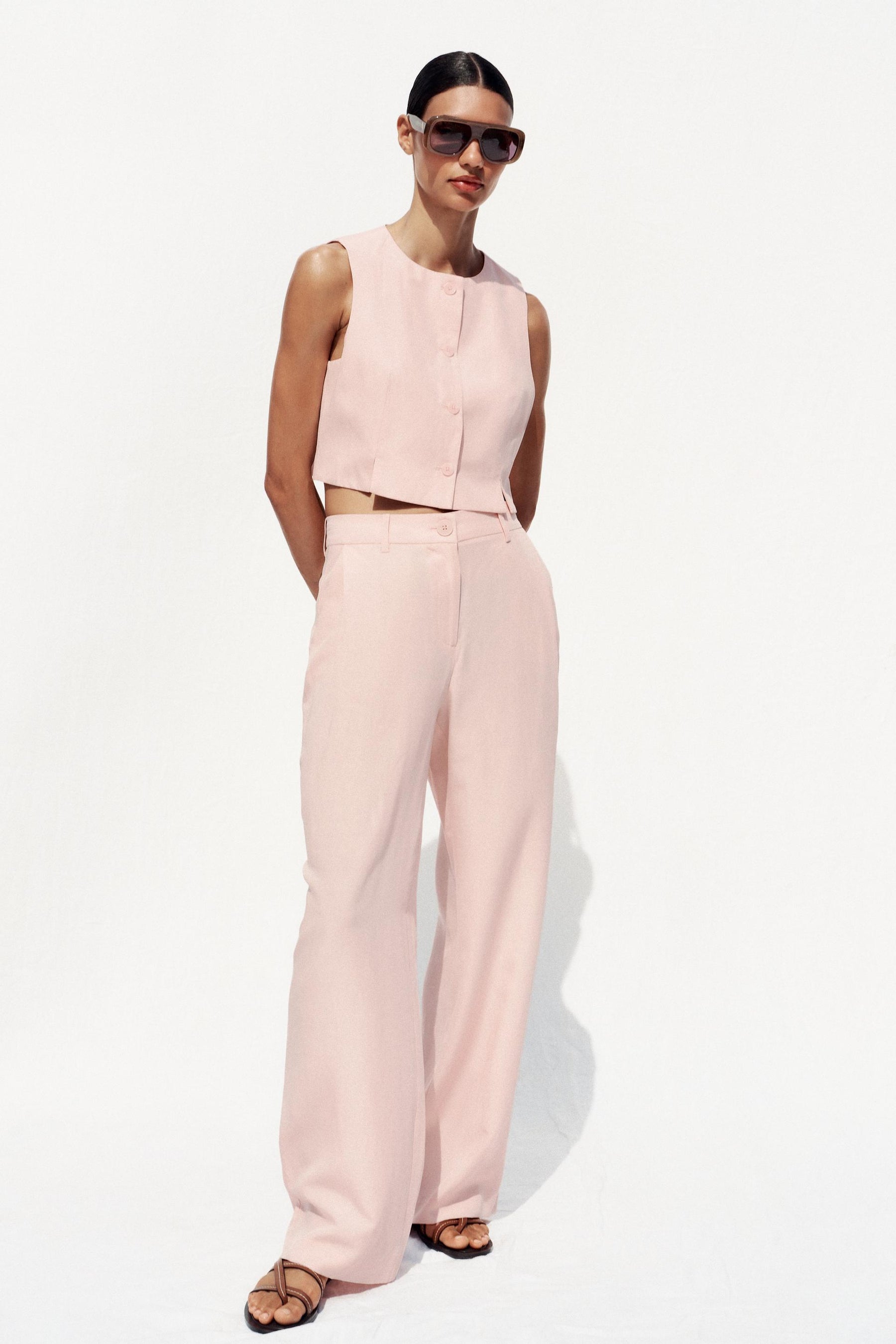 WIDE-LEG TAILORED TROUSERS