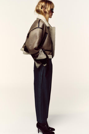 High-Waist Trousers with Belt