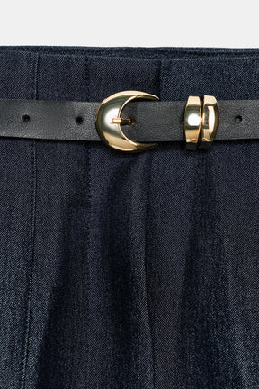 High-Waist Trousers with Belt