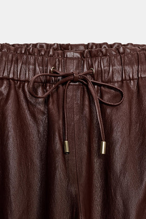 Faux Leather Trousers