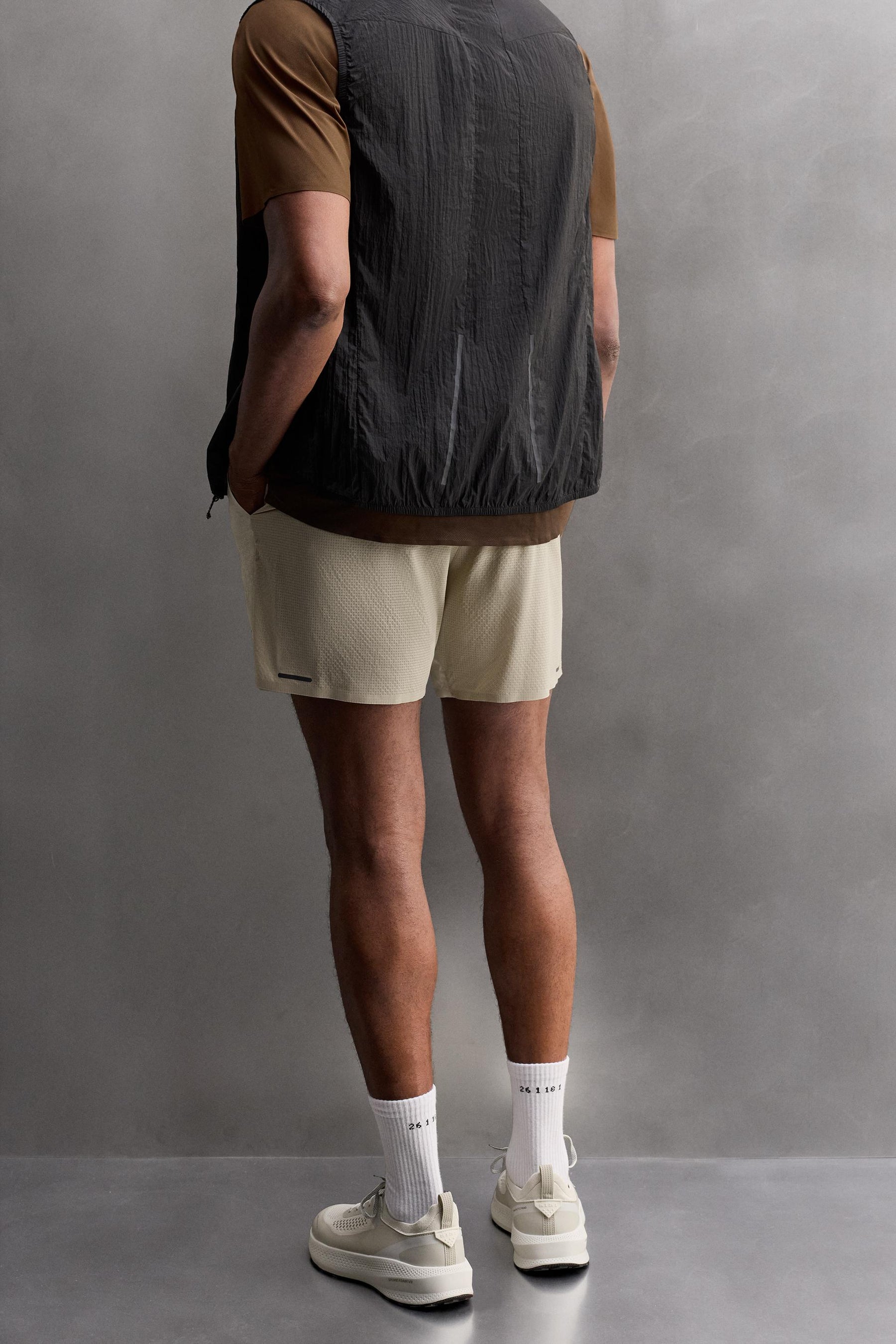 COLOUR BLOCK RUNNING SHORTS - Image 3