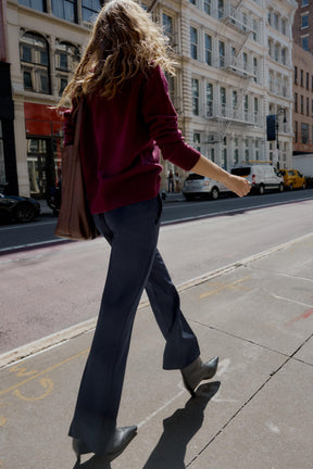 STRAIGHT-LEG TROUSERS