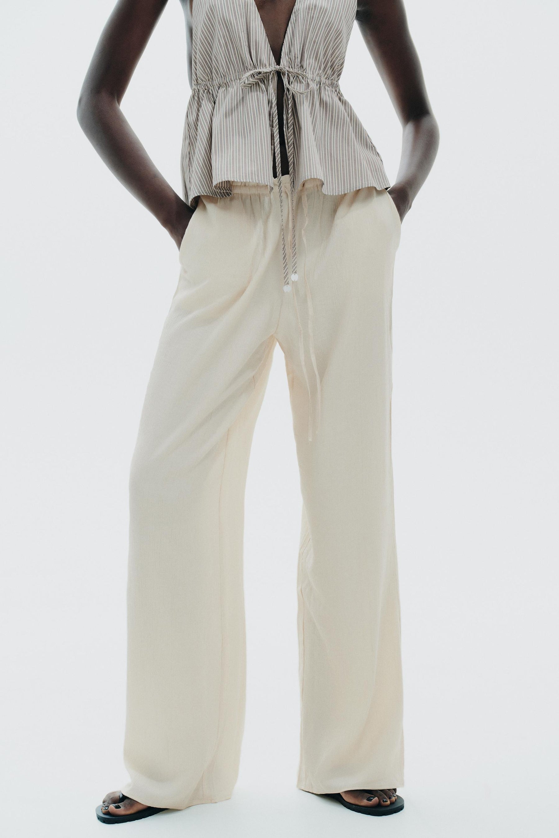Textured Trousers