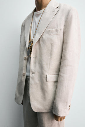 100% LINEN SUIT BLAZER - Image 7