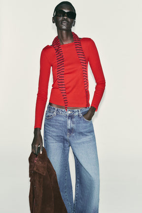 Cotton Boat Neck Tee