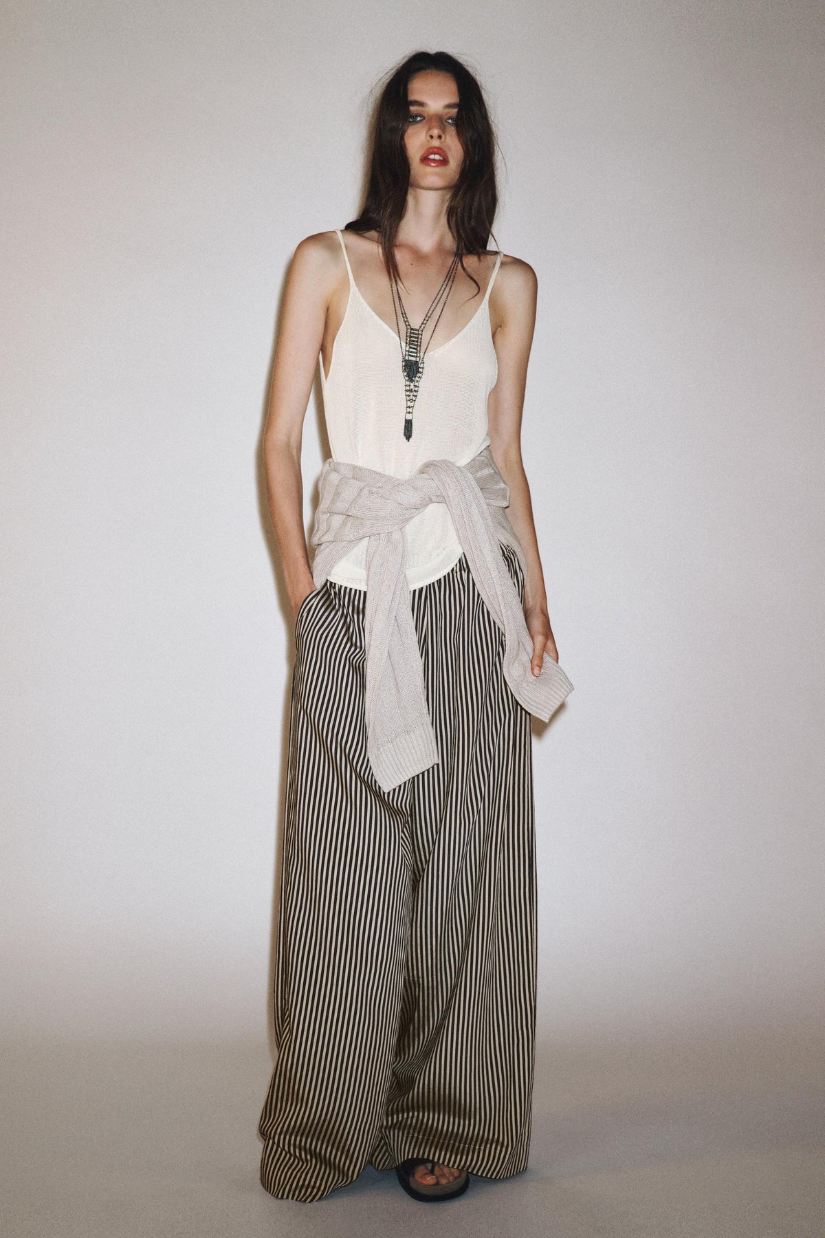 Striped Flowing Trousers