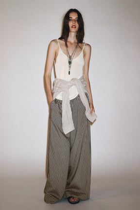 Striped Flowing Trousers