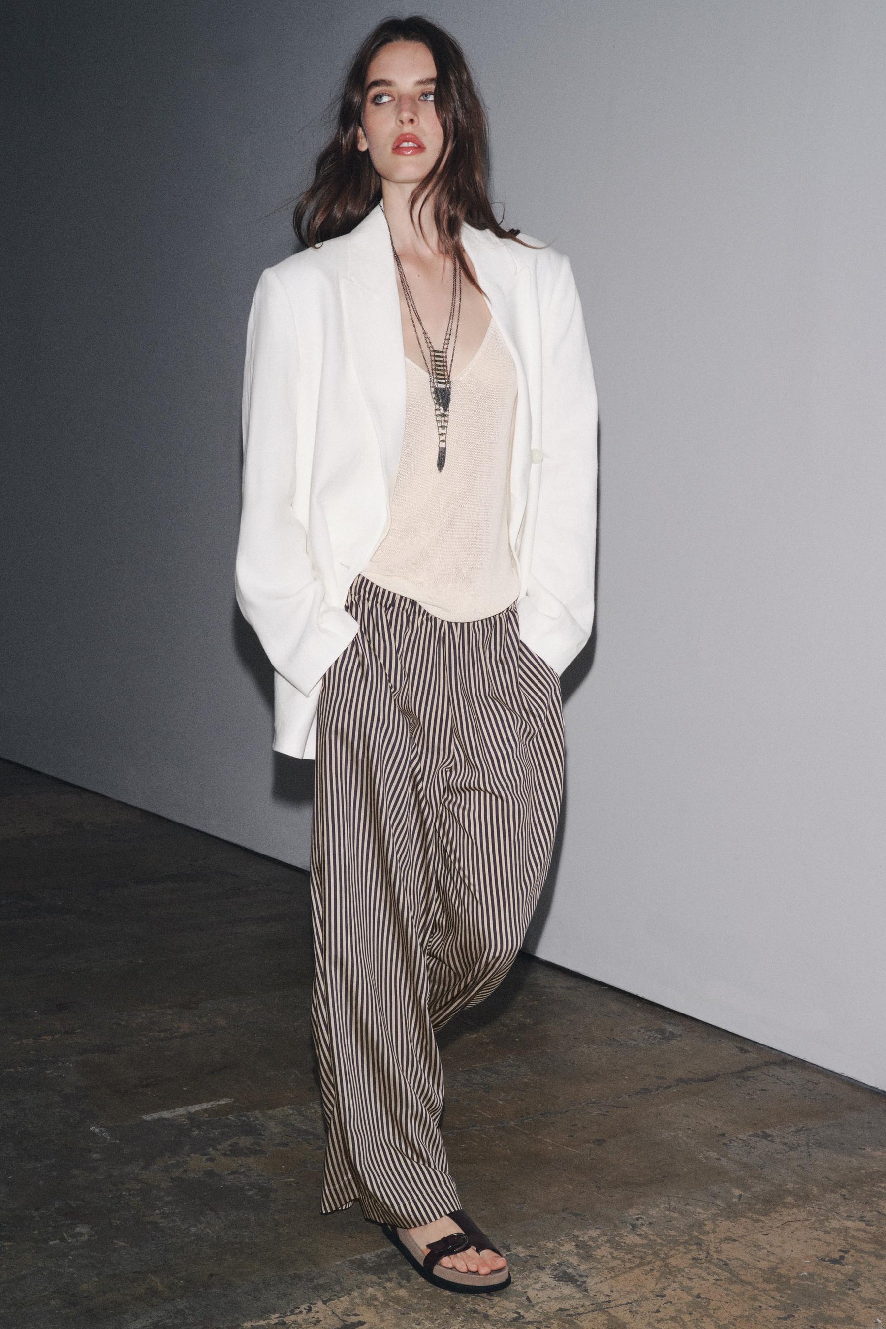 Striped Flowing Trousers