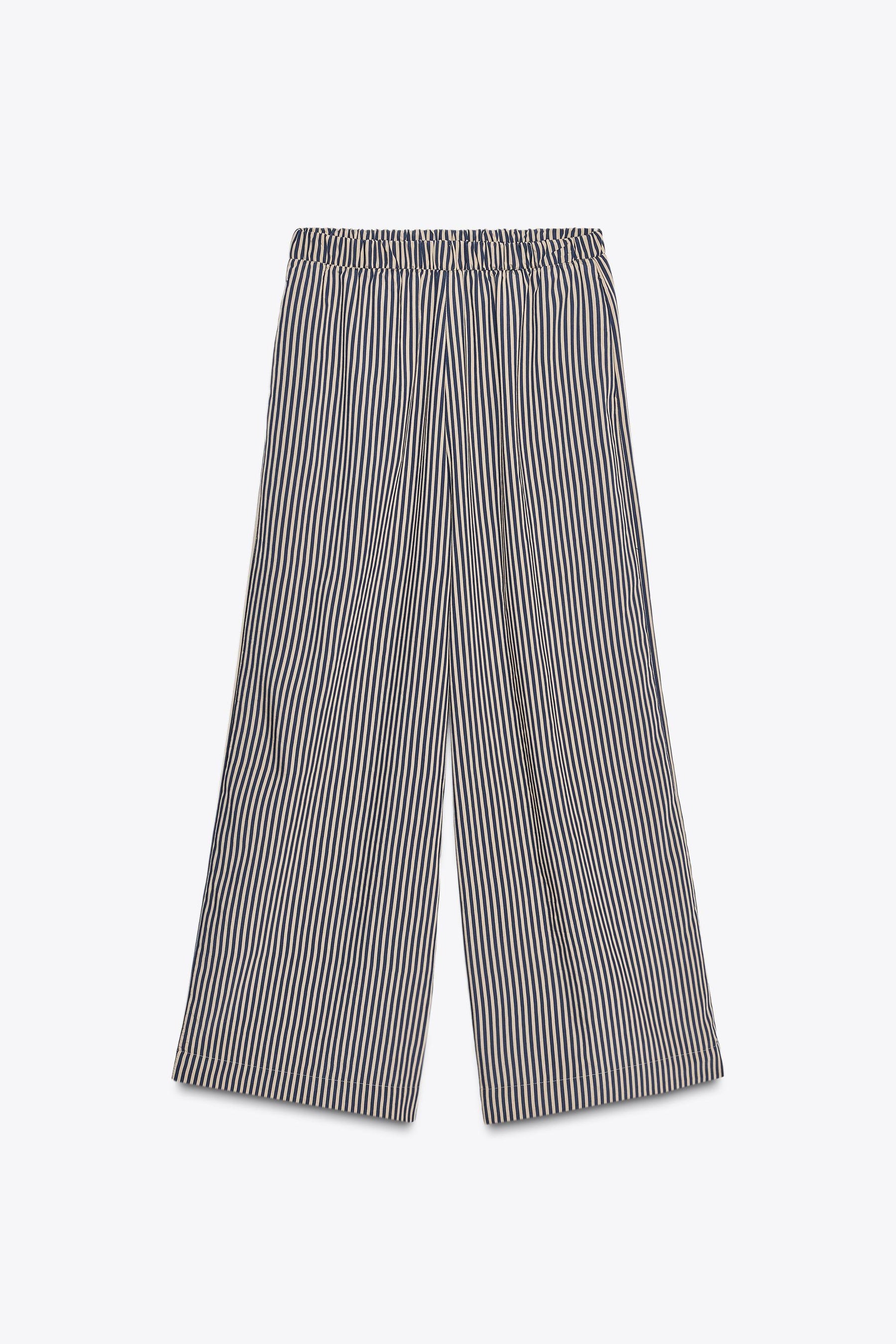 Striped Flowing Trousers