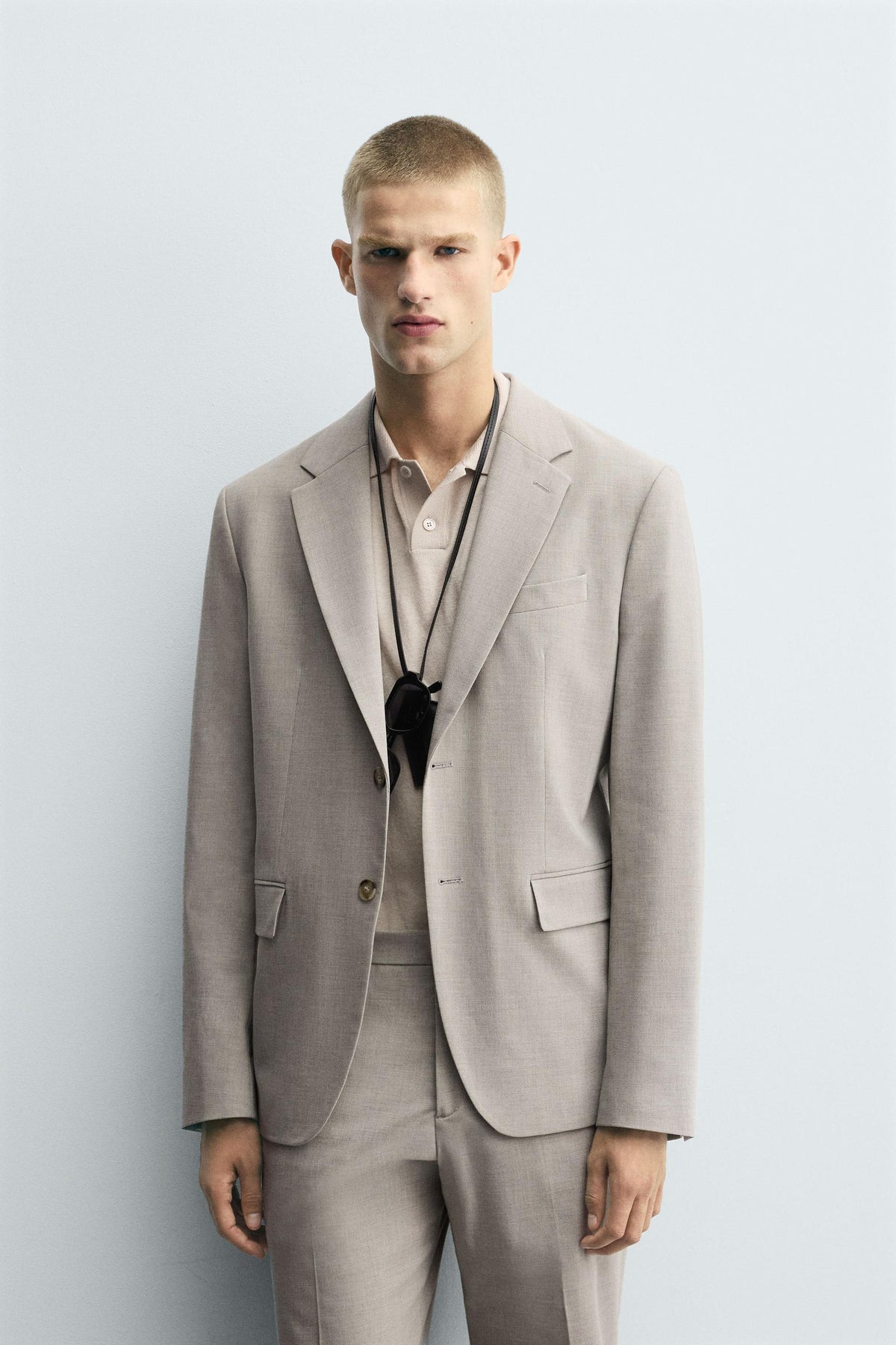 TEXTURED SUIT BLAZER - Image 2