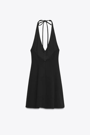 HALTER GORED SHORT DRESS - Image 8