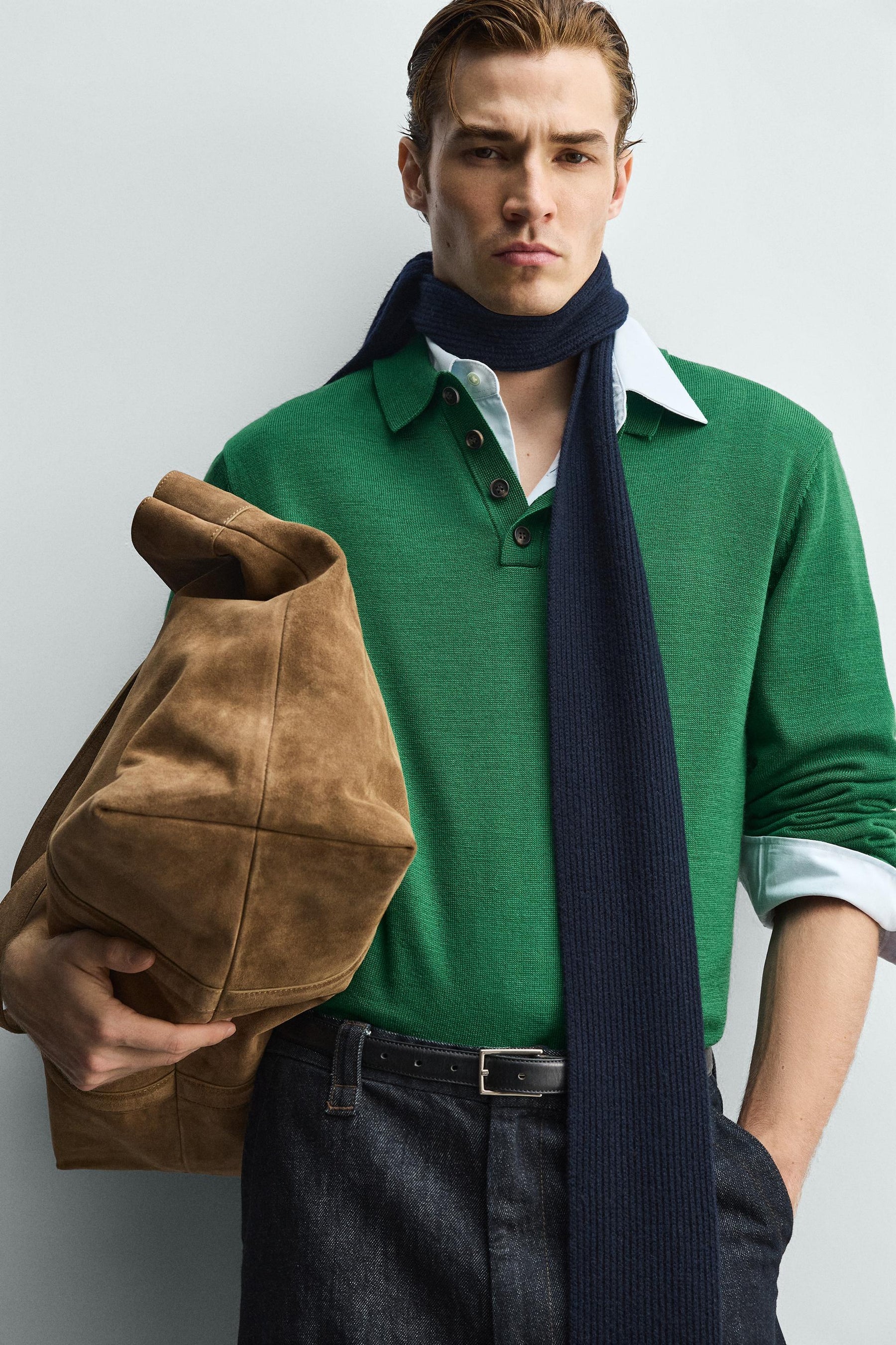WOOL KNIT POLO SHIRT - Image 5