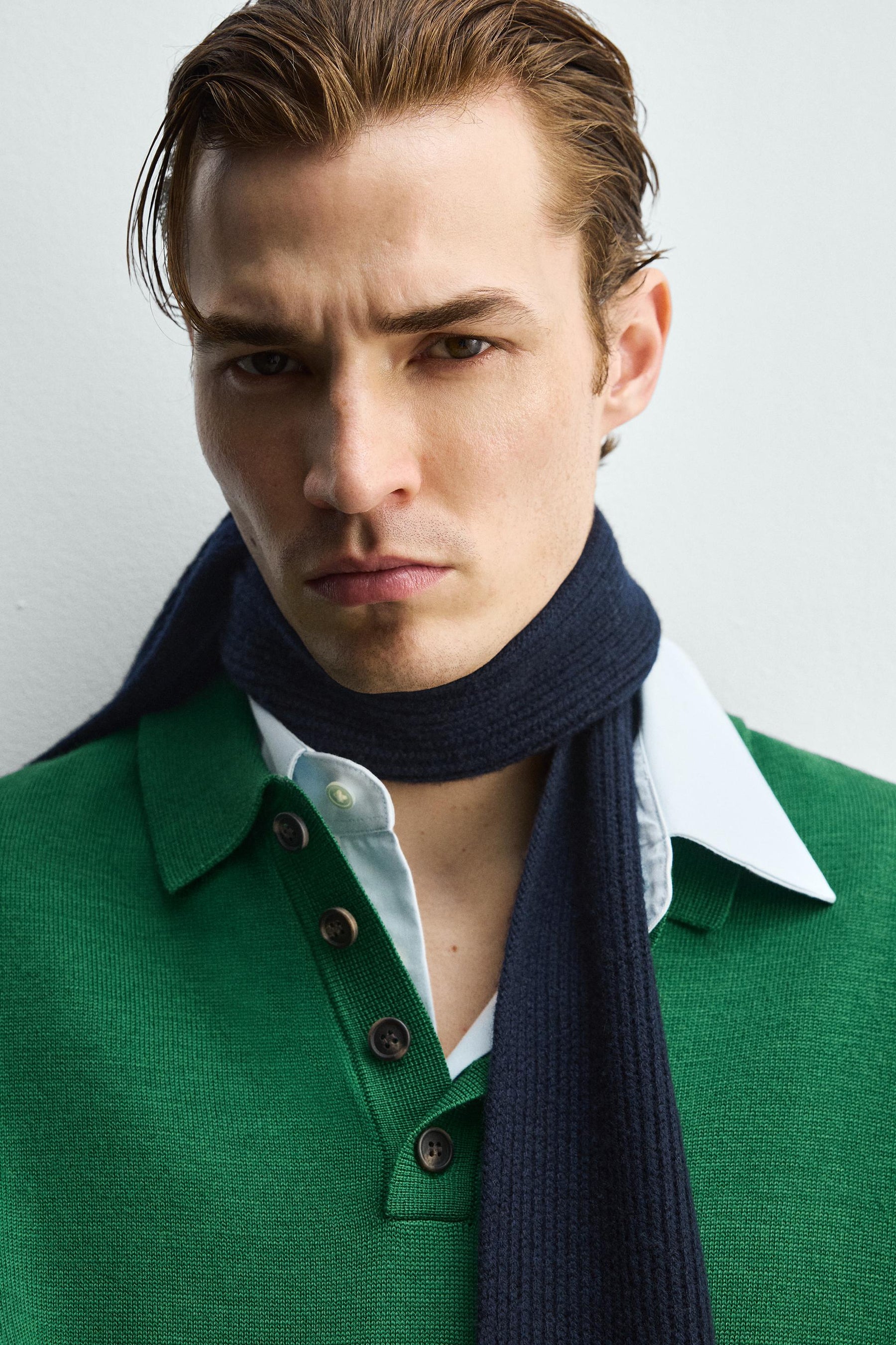 WOOL KNIT POLO SHIRT - Image 6