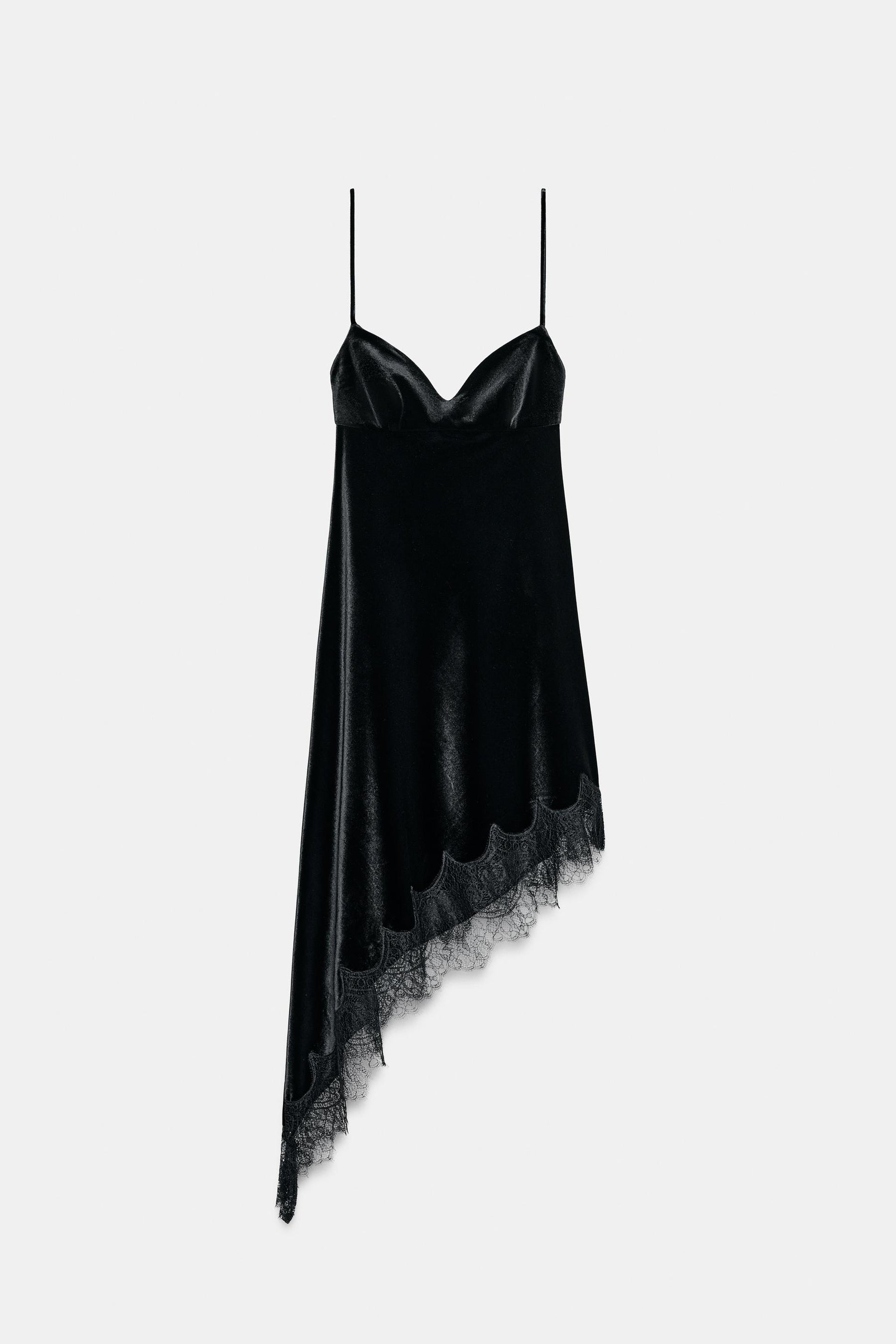 VELVET LACE MIDI DRESS - Image 4