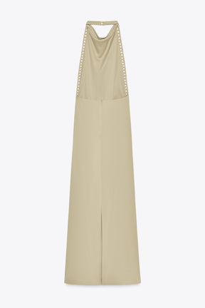 STUDDED HALTER DRESS - Image 4