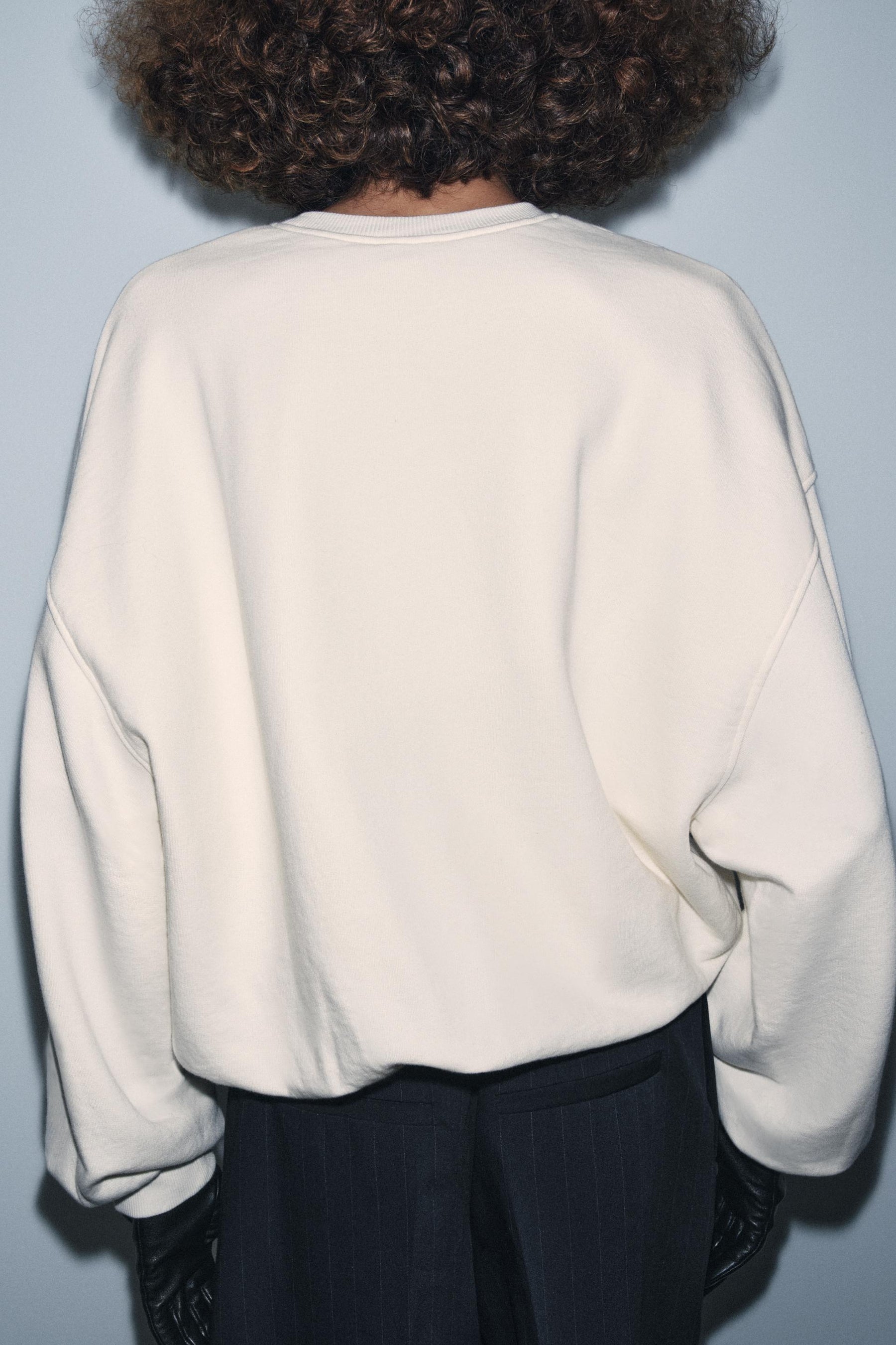 Embroidered Slogan Sweatshirt