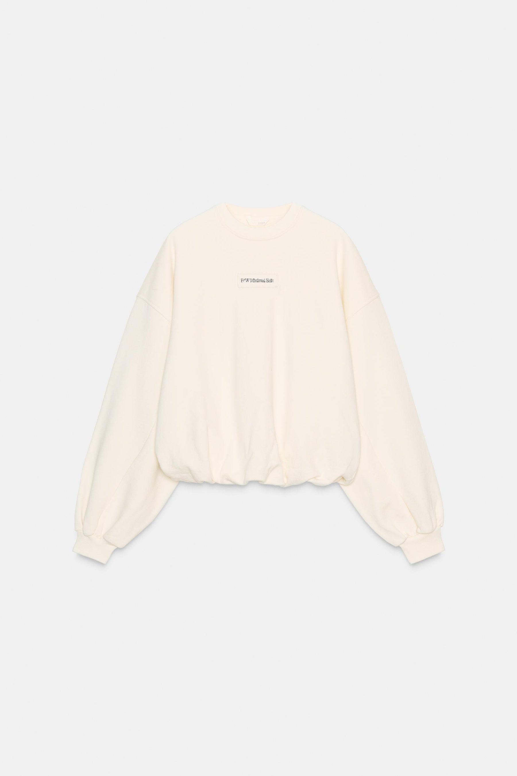 Embroidered Slogan Sweatshirt