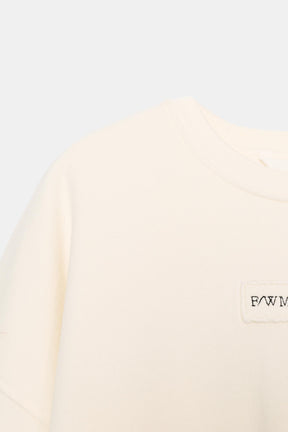 Embroidered Slogan Sweatshirt