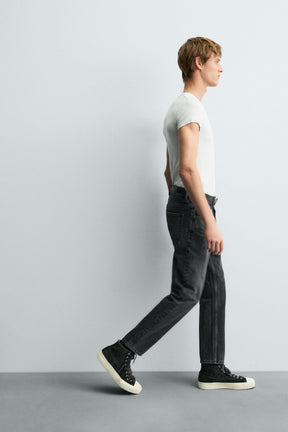 SLIM FIT CROPPED JEANS - Image 6
