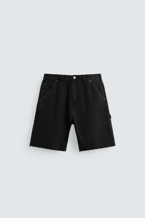 CARPENTER POCKET DENIM BERMUDA SHORTS - Image 6