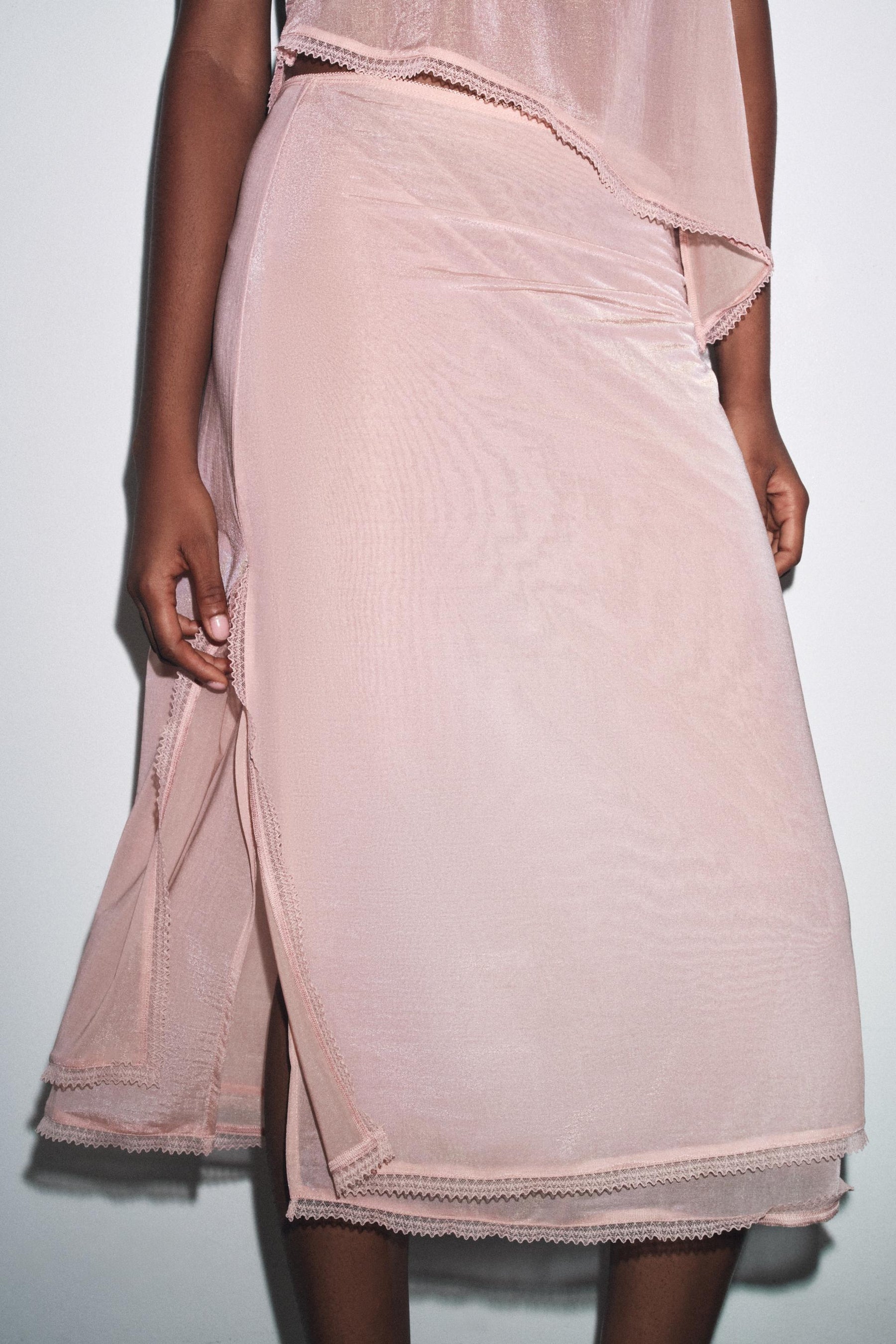 Organza Midi Skirt
