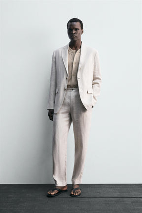 100% LINEN SUIT BLAZER - Image 1