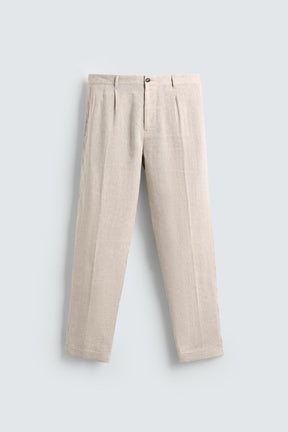 100% LINEN SUIT TROUSERS - Image 6